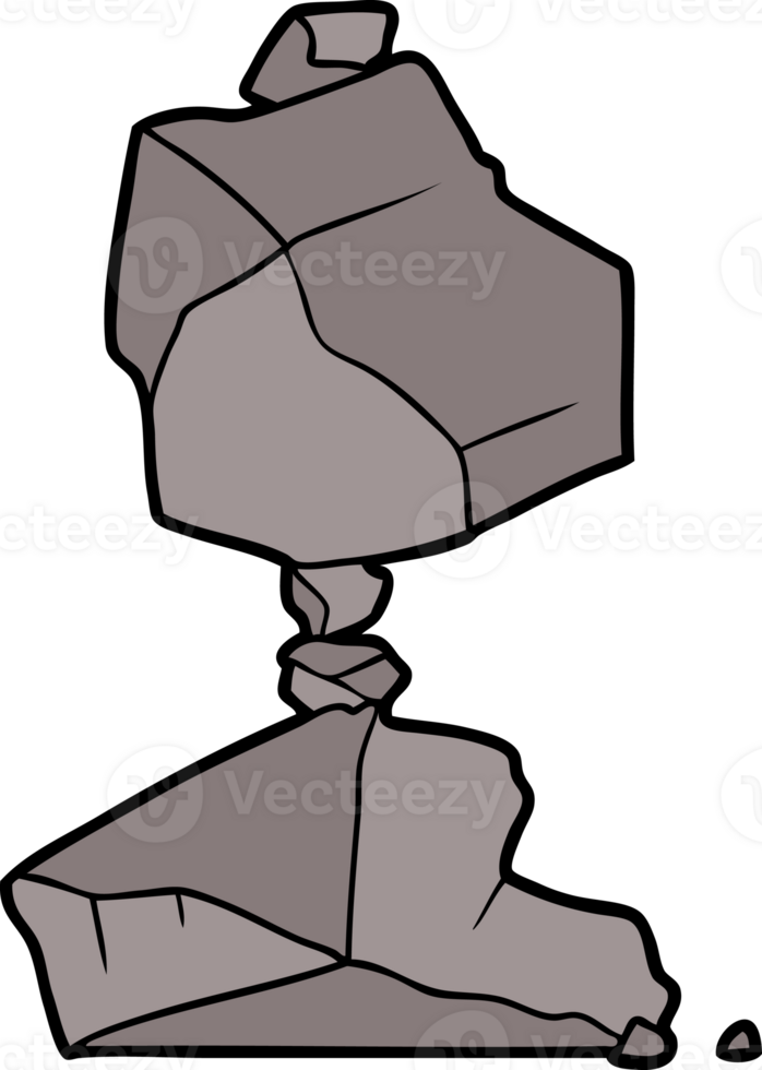cartoon rocks drawing png