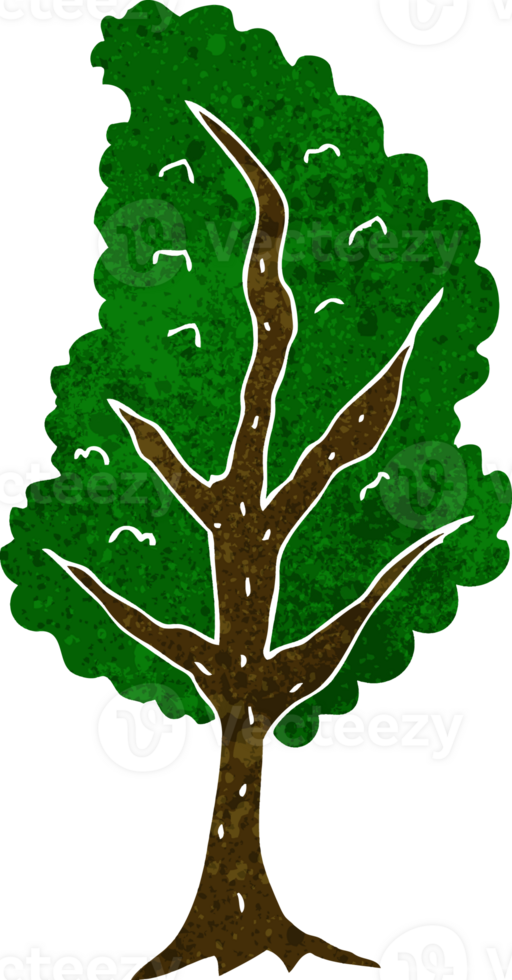 cartoon tree drawing png