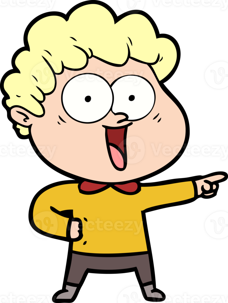 cartoon happy man drawing png