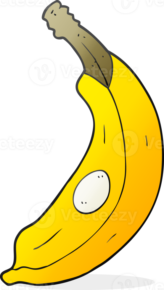 freehand drawn cartoon banana drawing png