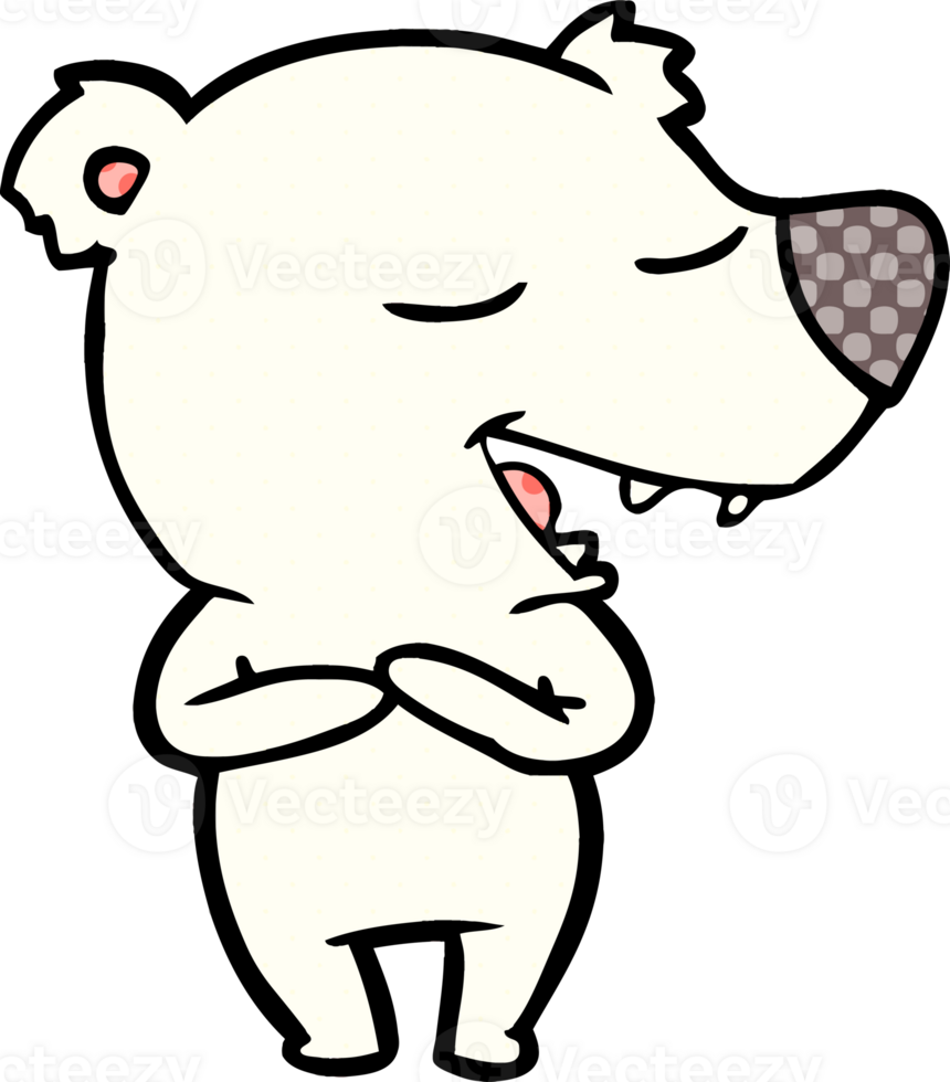 cartoon polar bear drawing png