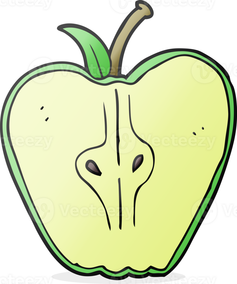 freehand drawn cartoon apple drawing png