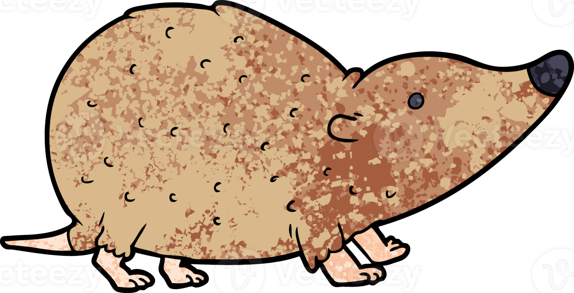 cartoon shrew drawing png