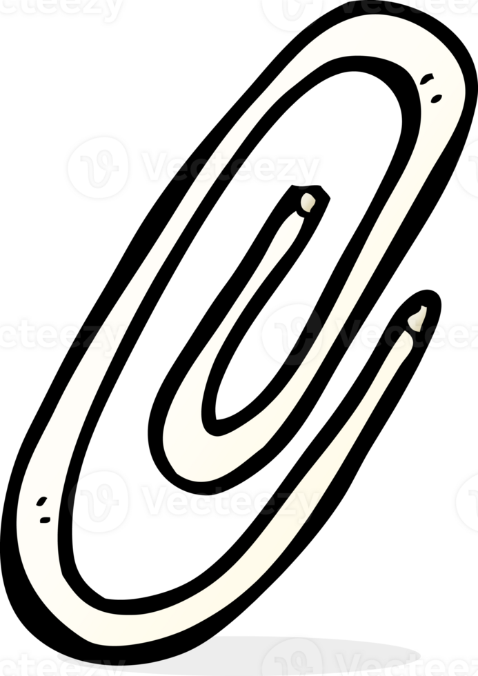 cartoon paperclip drawing png
