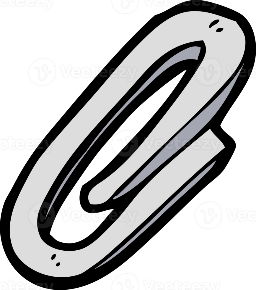 cartoon paperclip drawing png