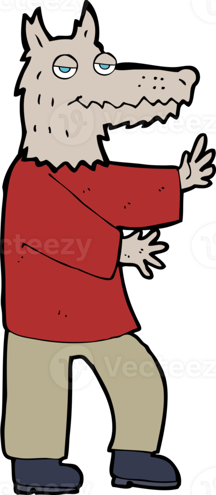 cartoon werewolf drawing png