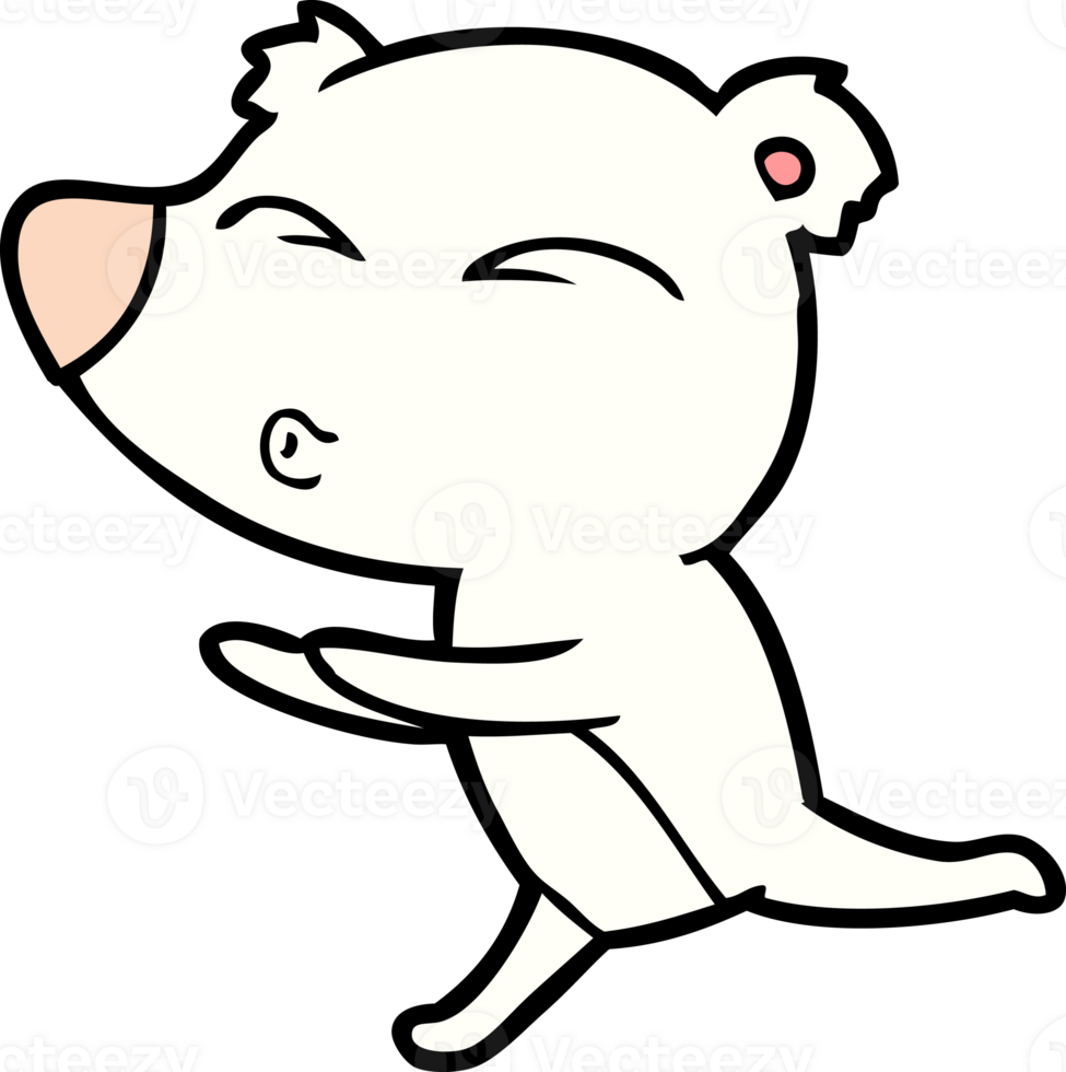 polar bear cartoon drawing png