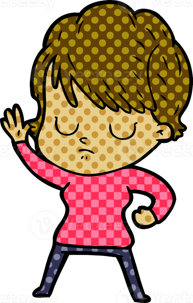 cartoon woman drawing png