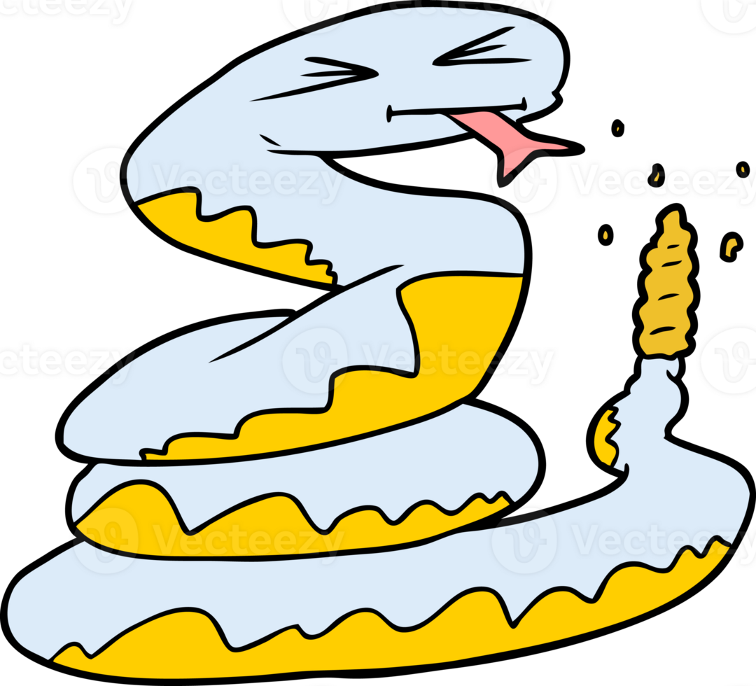 cartoon rattlesnake drawing png