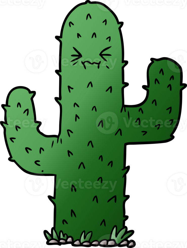cartoon cactus drawing png