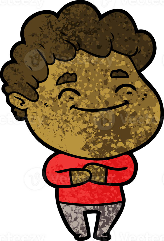 cartoon friendly man drawing png