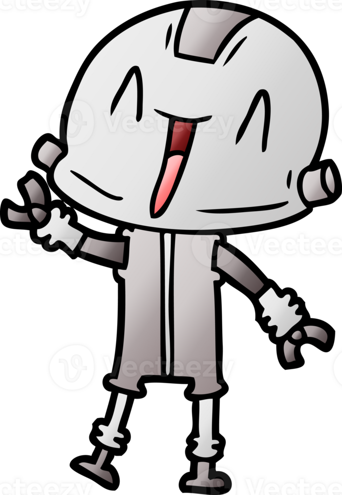 cartoon robot drawing png