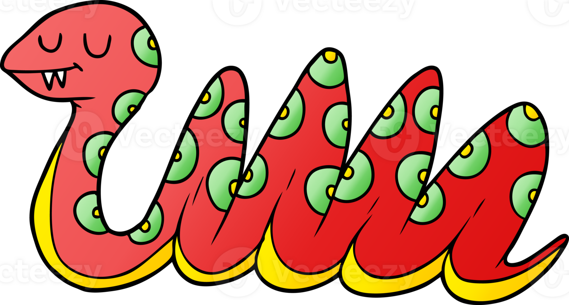 cartoon snake drawing png