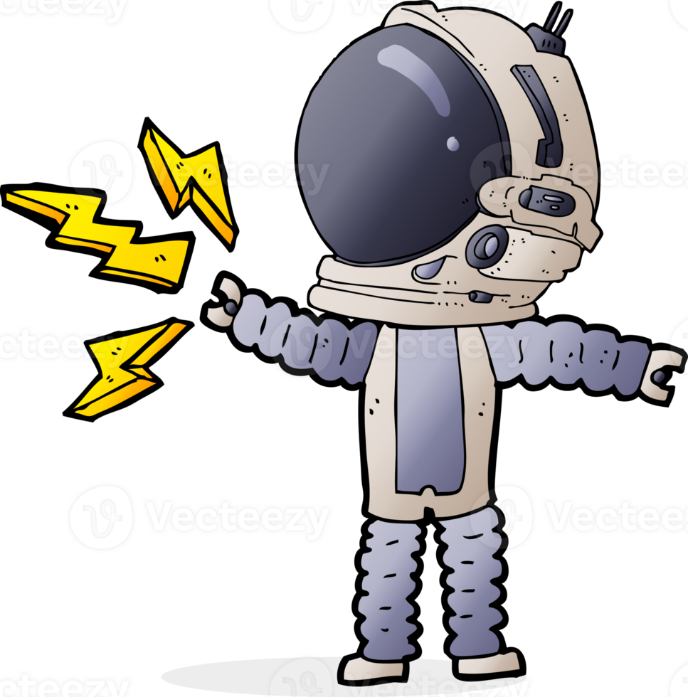cartoon astronaut drawing png