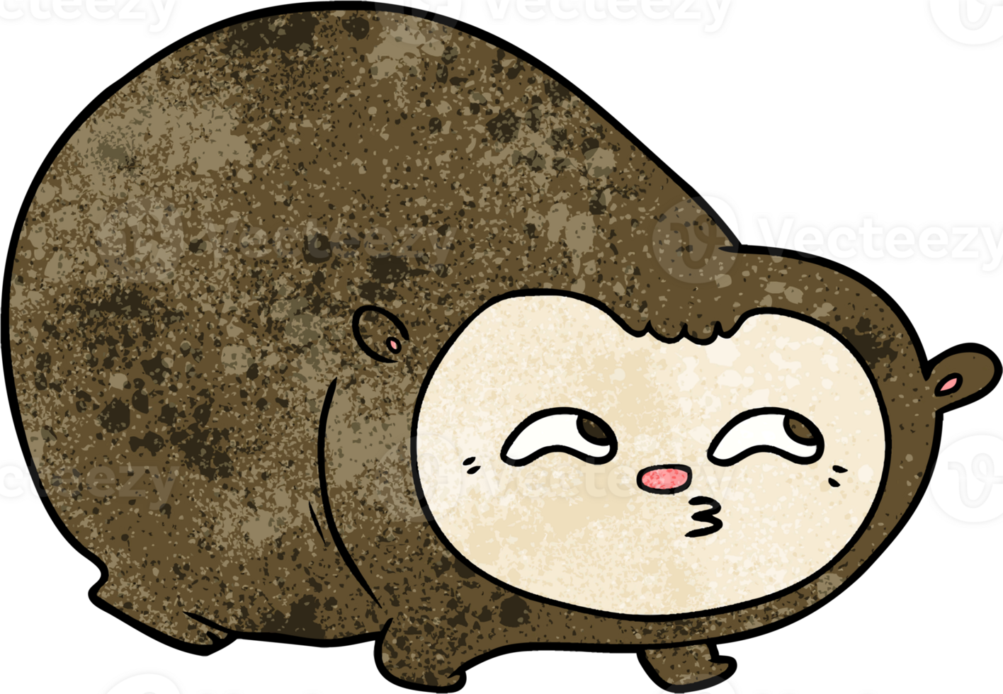 cartoon wombat drawing png