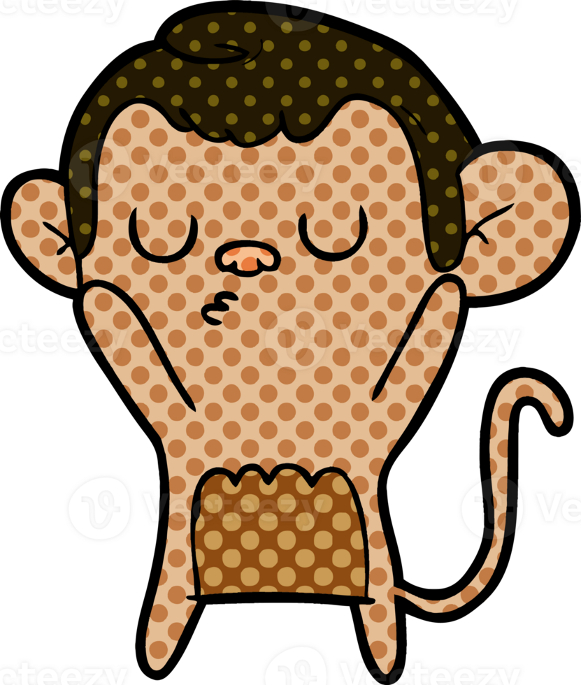 cartoon monkey drawing png