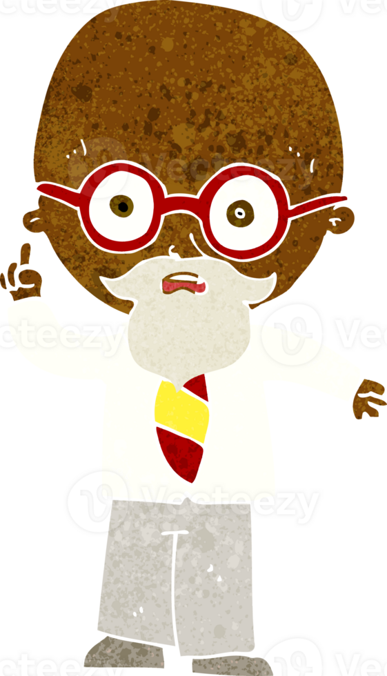 cartoon professor drawing png