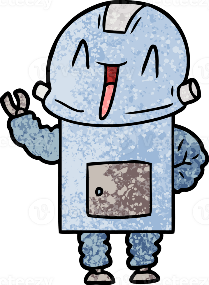 cartoon robot drawing png