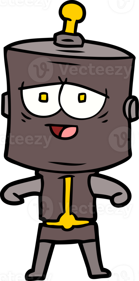 cartoon robot drawing png