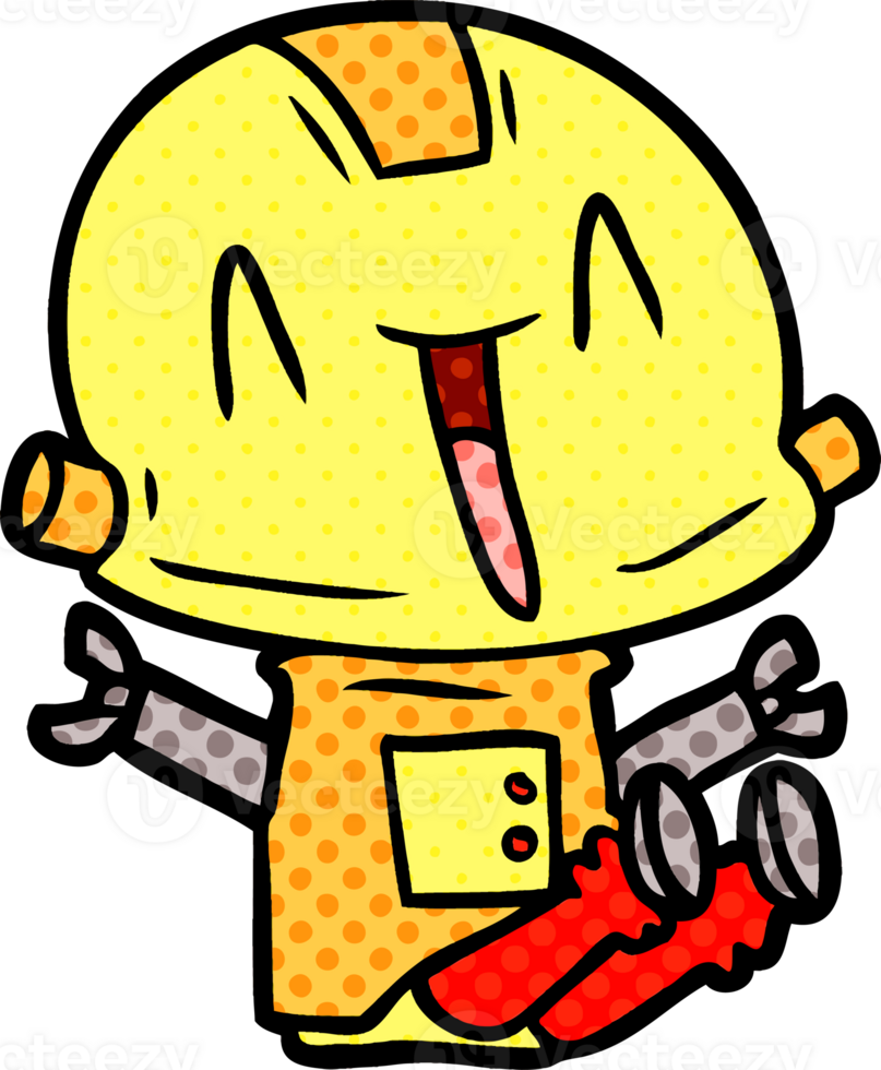 cartoon robot drawing png