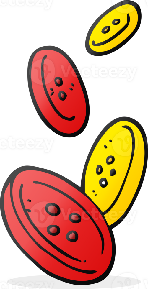 freehand drawn cartoon buttons png