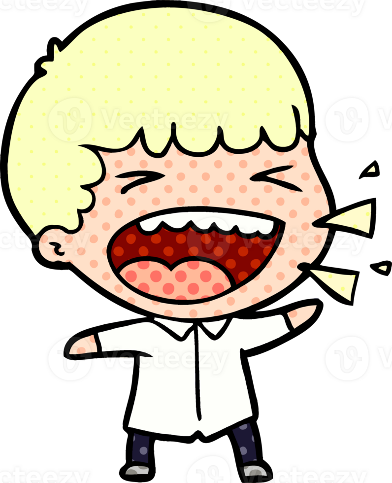 cartoon laughing man drawing png
