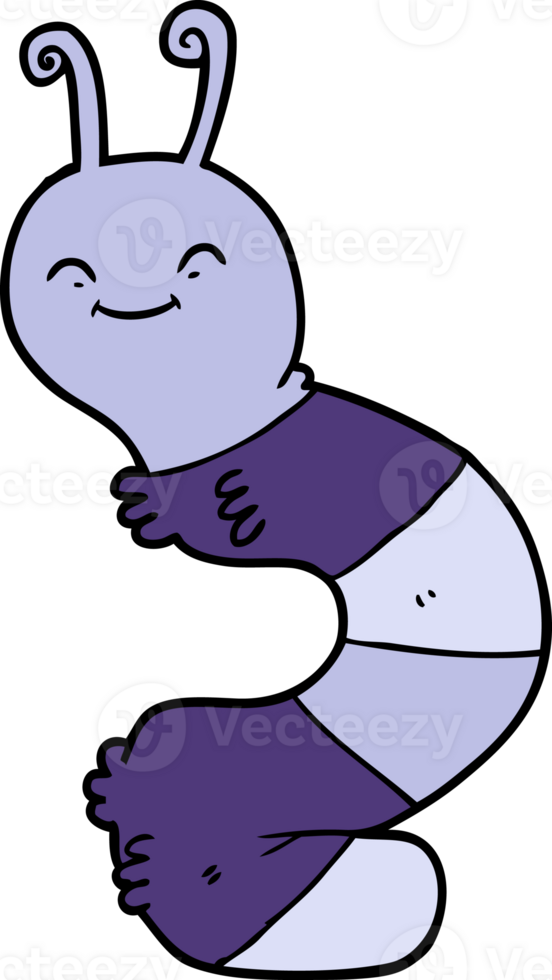 cartoon happy caterpillar drawing png