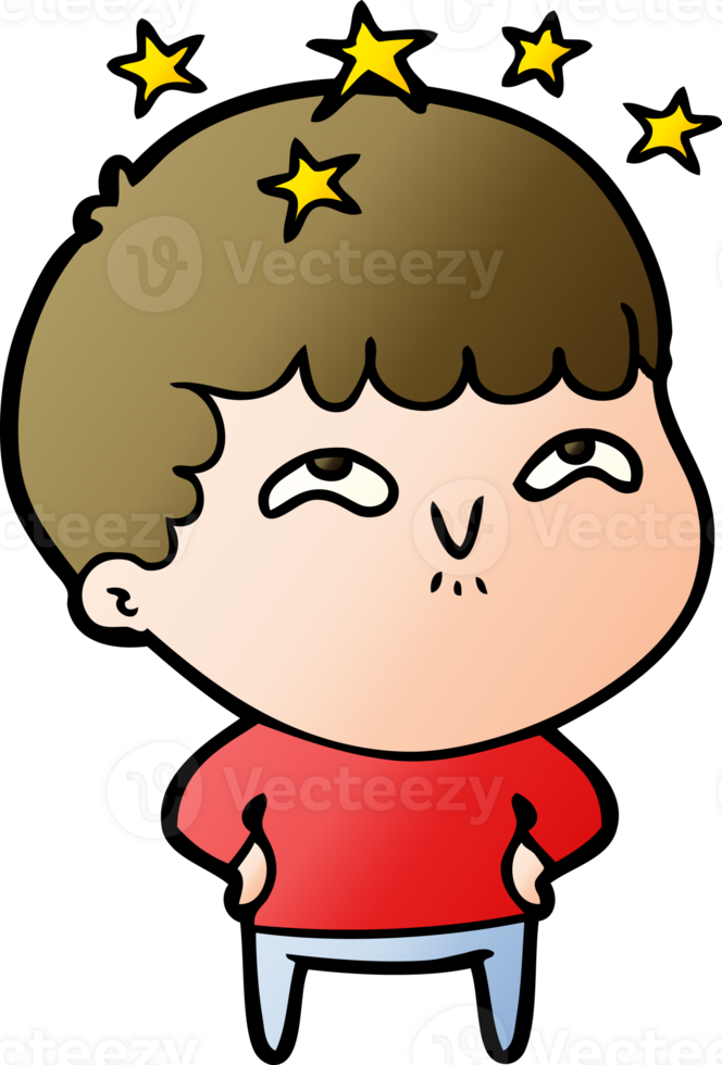 cartoon amazed boy drawing png