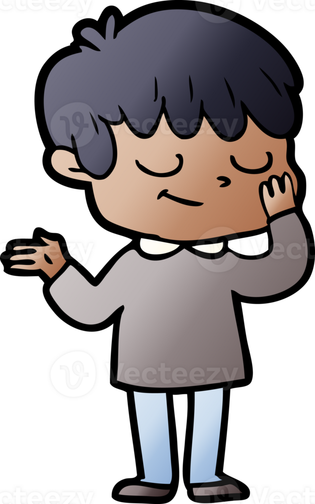 cartoon happy boy drawing png