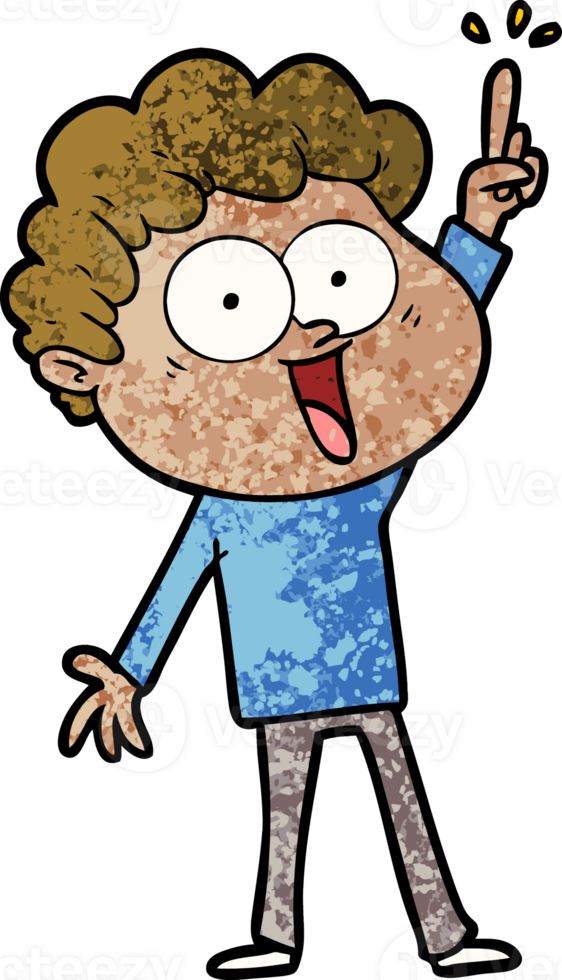 cartoon happy man drawing png