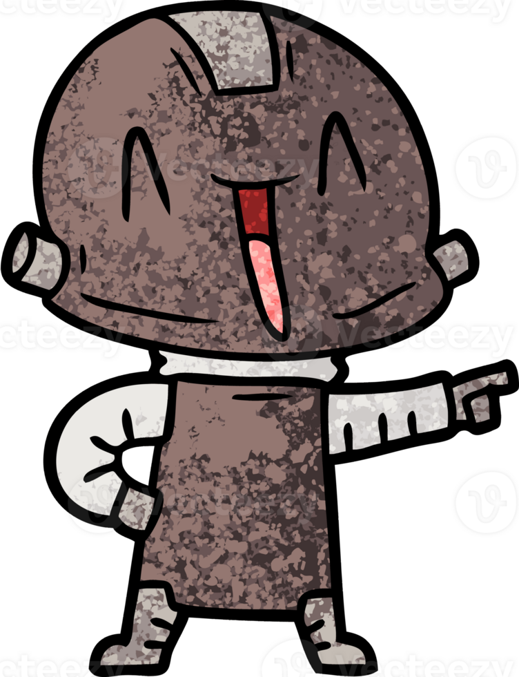 cartoon robot drawing png