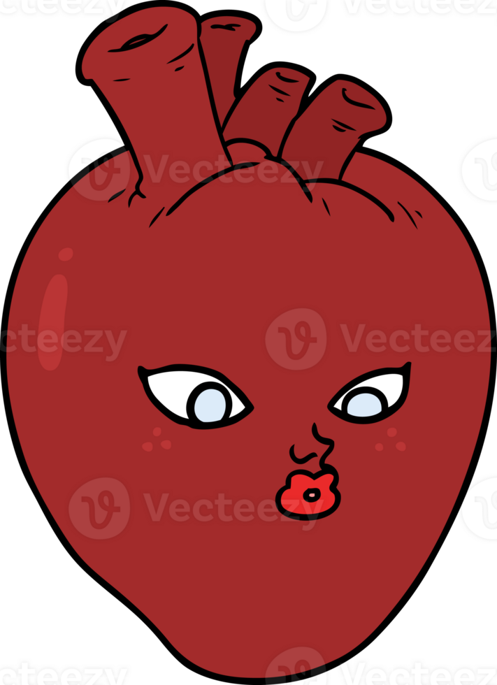 cartoon heart drawing png