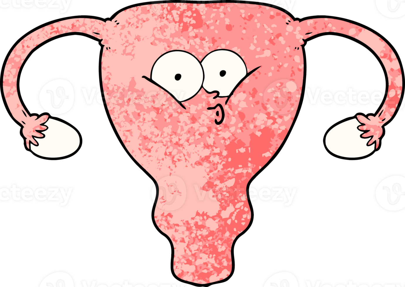 cartoon uterus drawing png