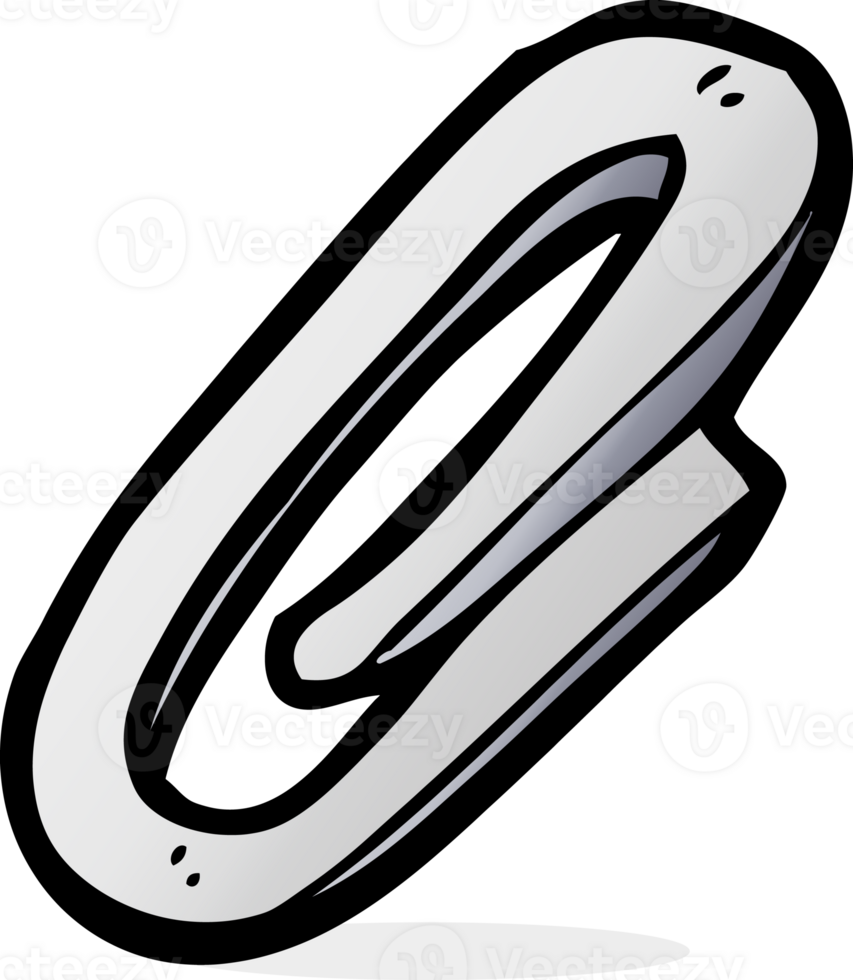 cartoon paperclip drawing png