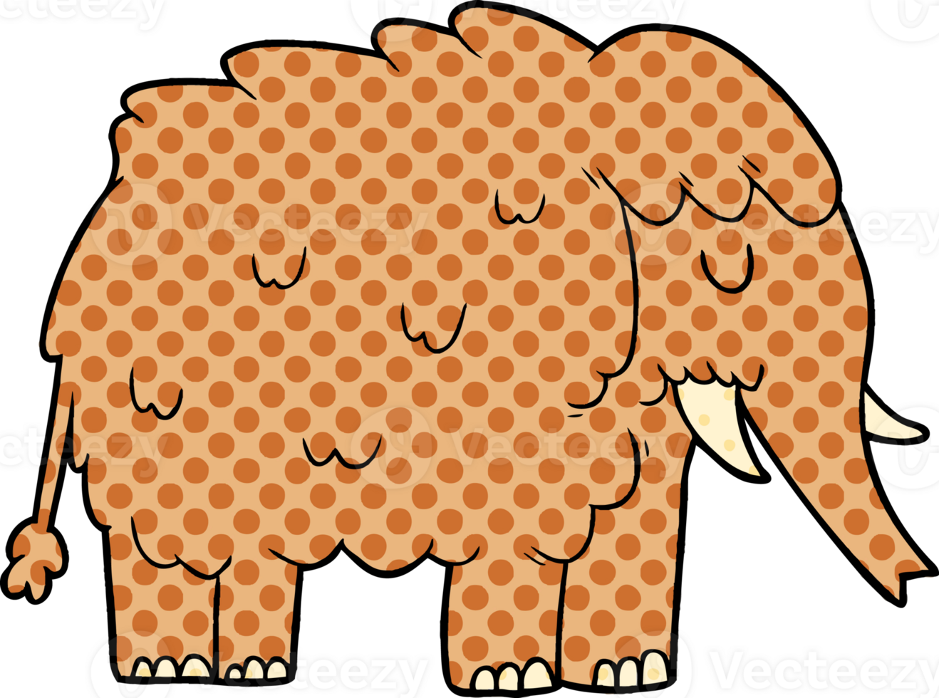 cartoon mammoth drawing png