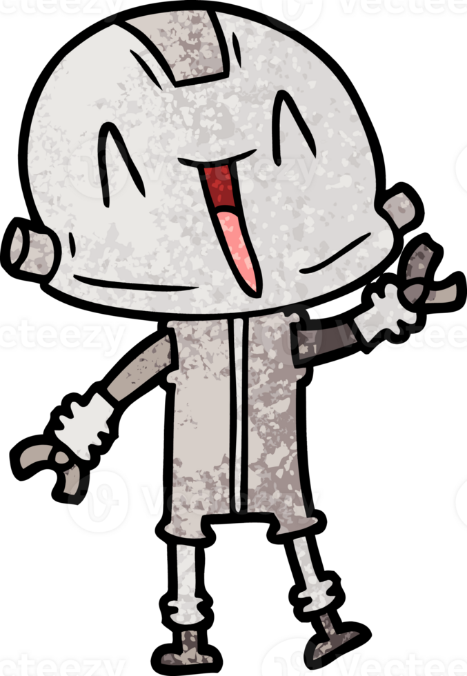 cartoon robot drawing png