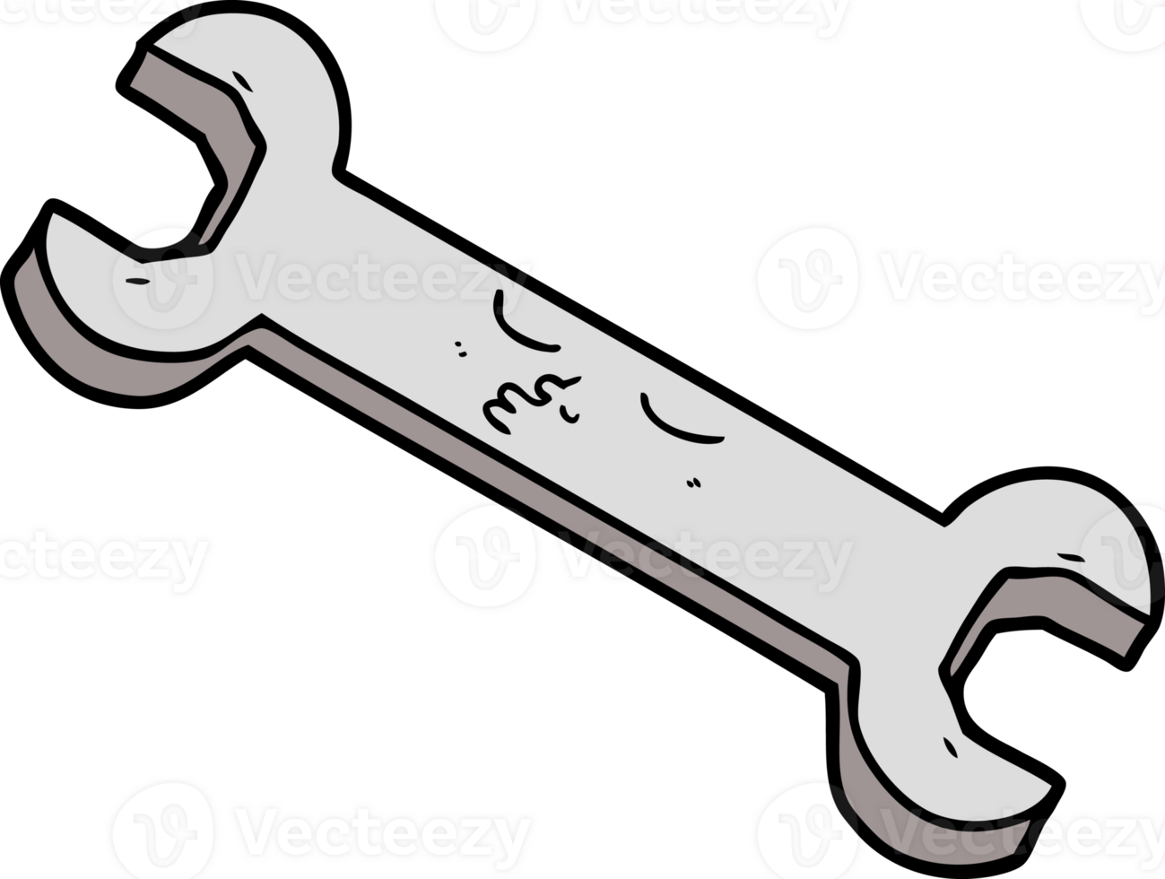 cartoon spanner drawing png