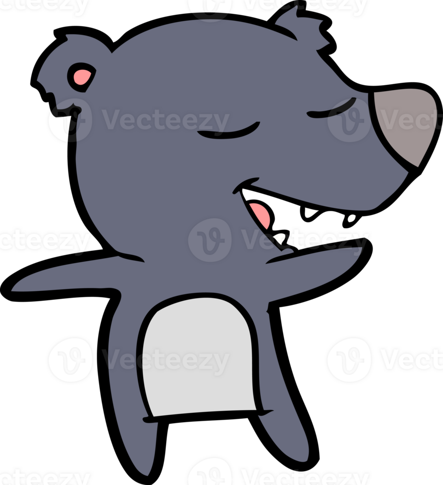 cartoon bear drawing png