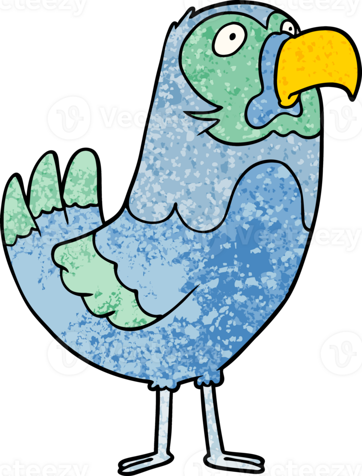 cartoon parrot drawing png