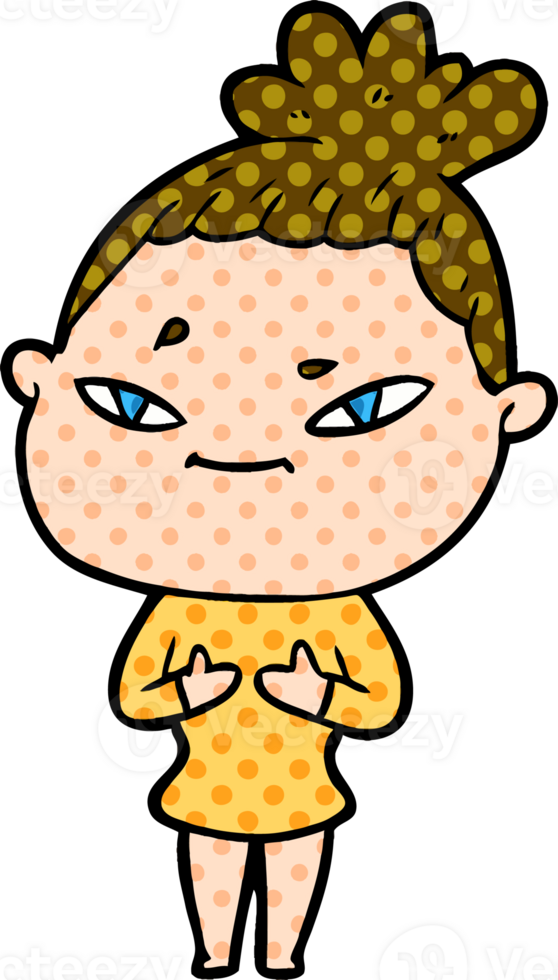 cartoon woman drawing png