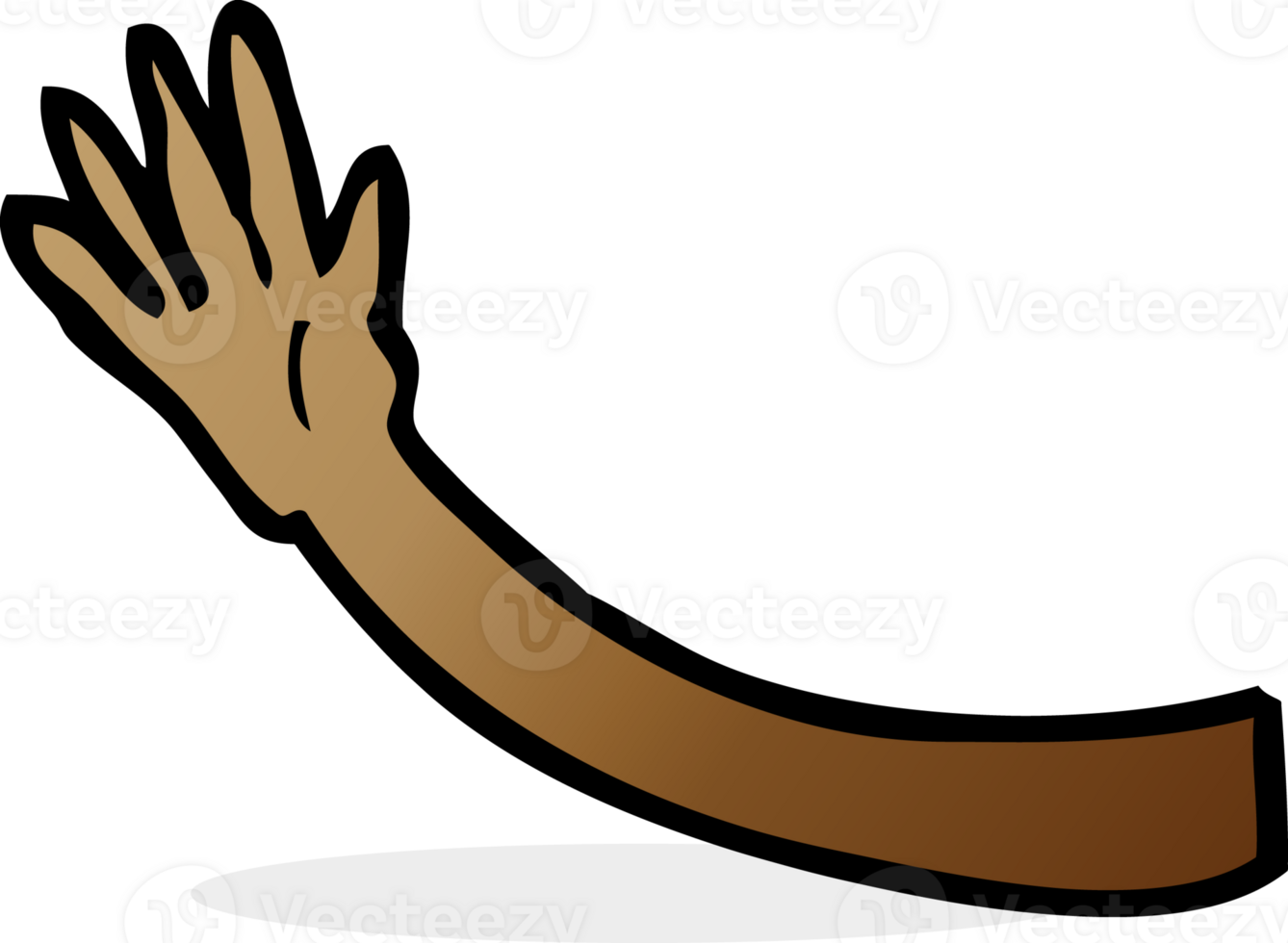 cartoon arm drawing png