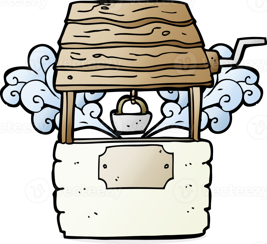 cartoon well drawing png