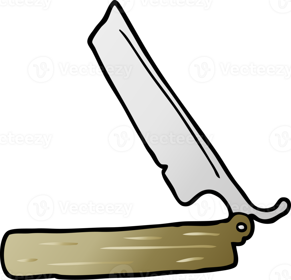 cartoon traditional razor png