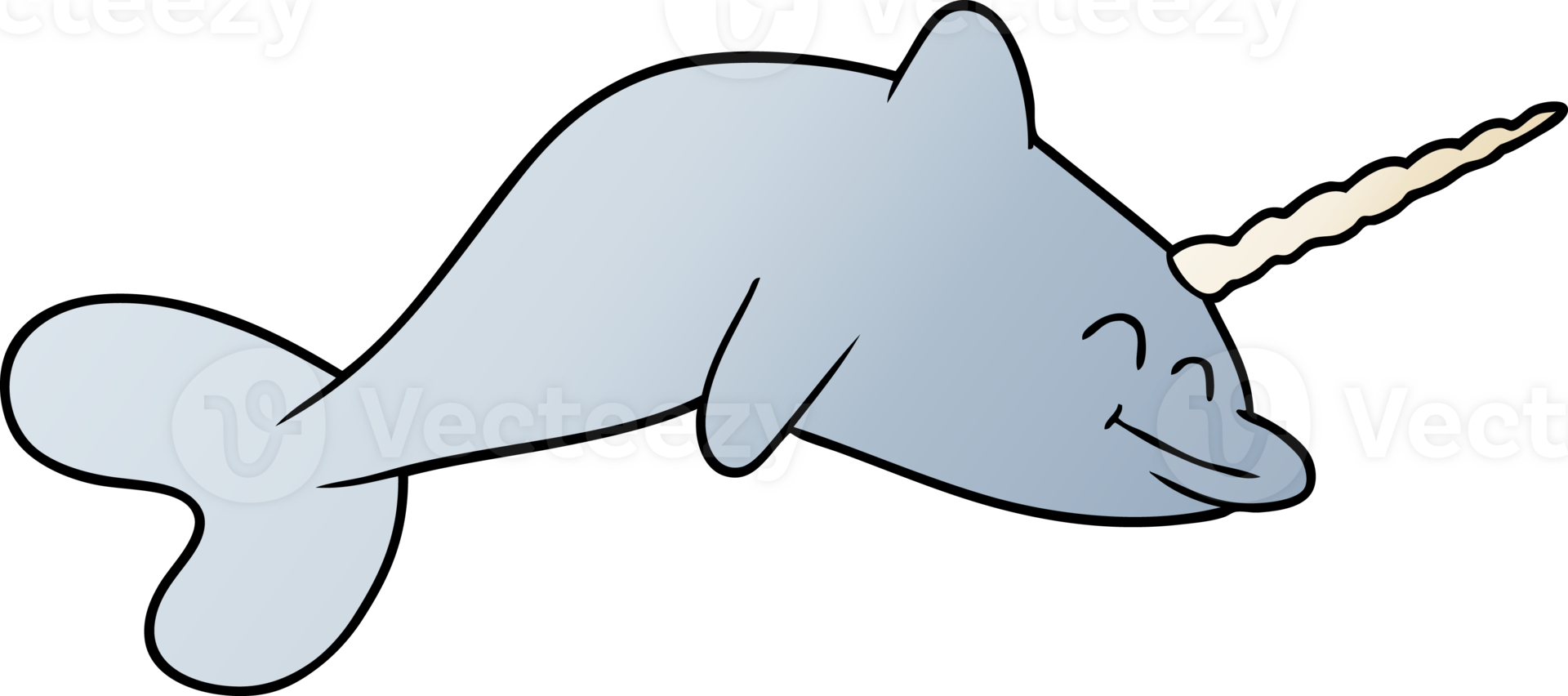 cartoon narwhal drawing png