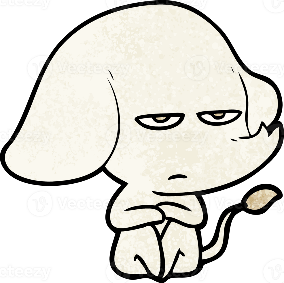 annoyed cartoon elephant png