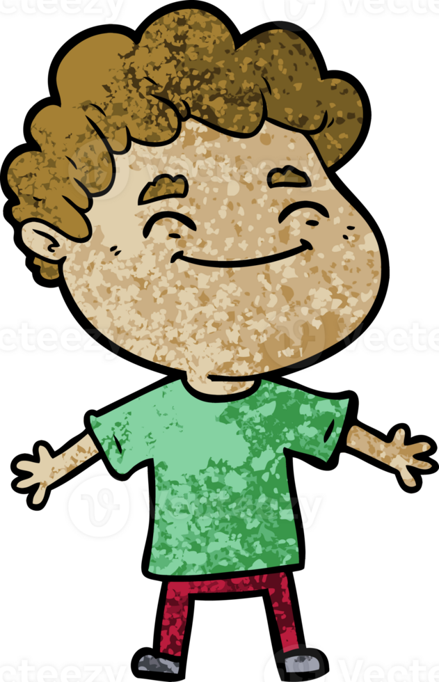 cartoon friendly man png