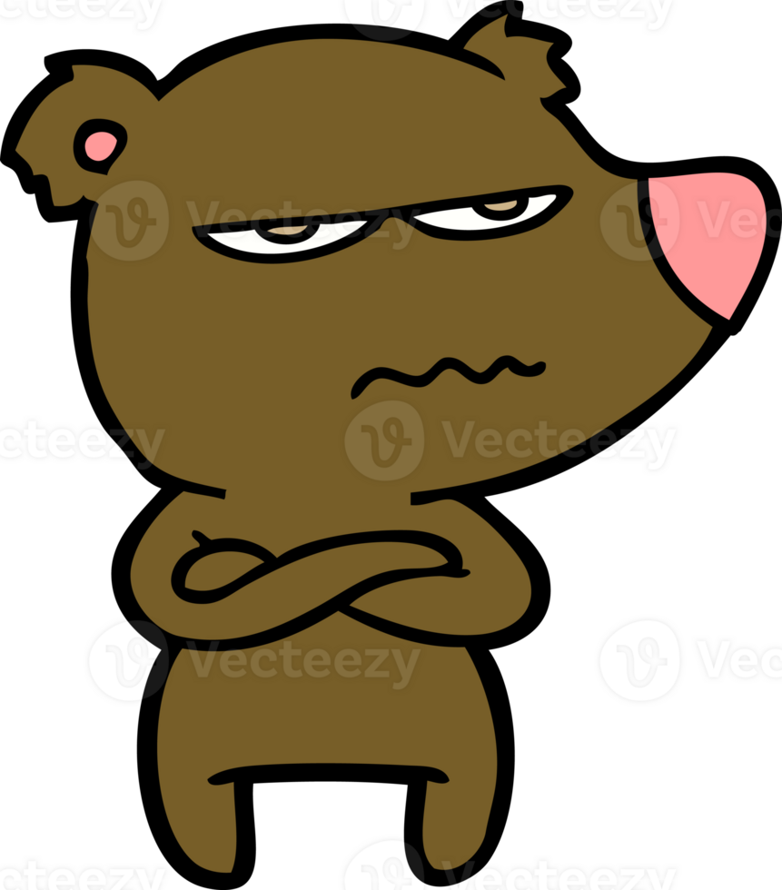 annoyed bear cartoon png
