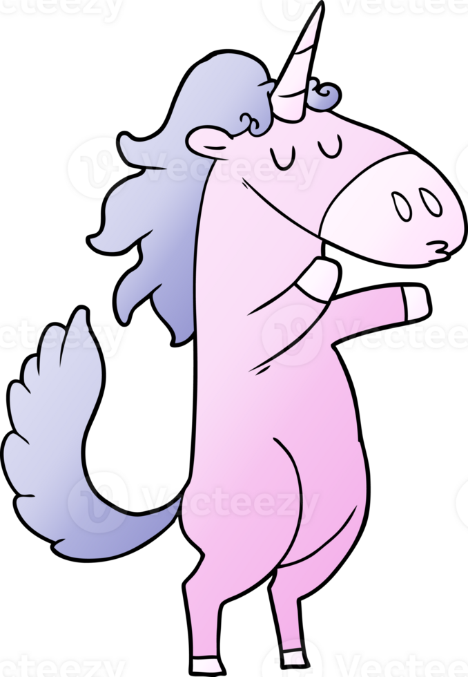 cartoon unicorn drawing png