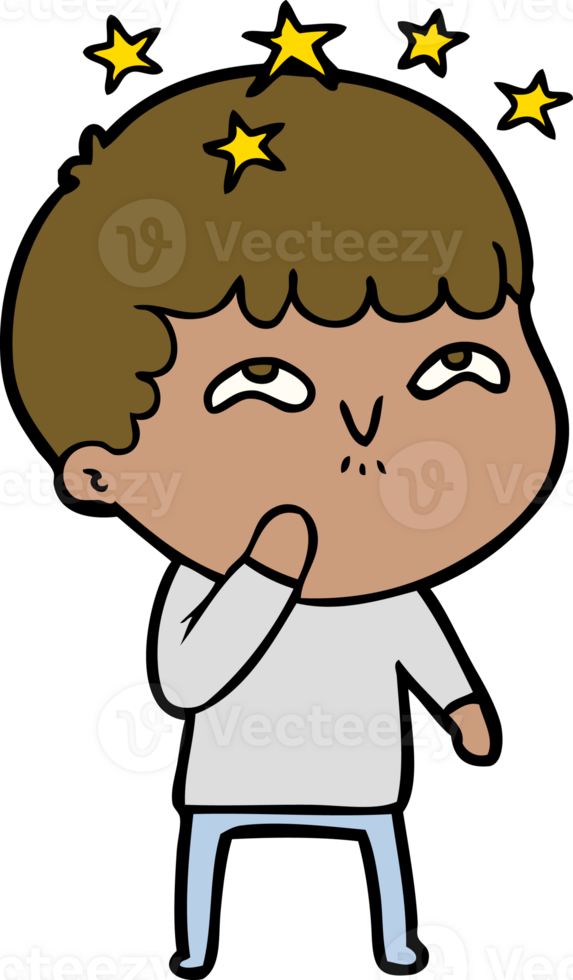 cartoon amazed boy png
