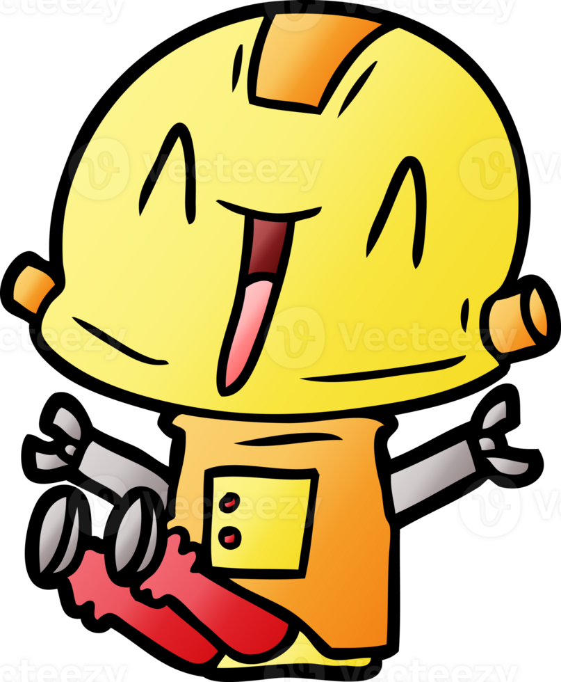 cartoon robot drawing png